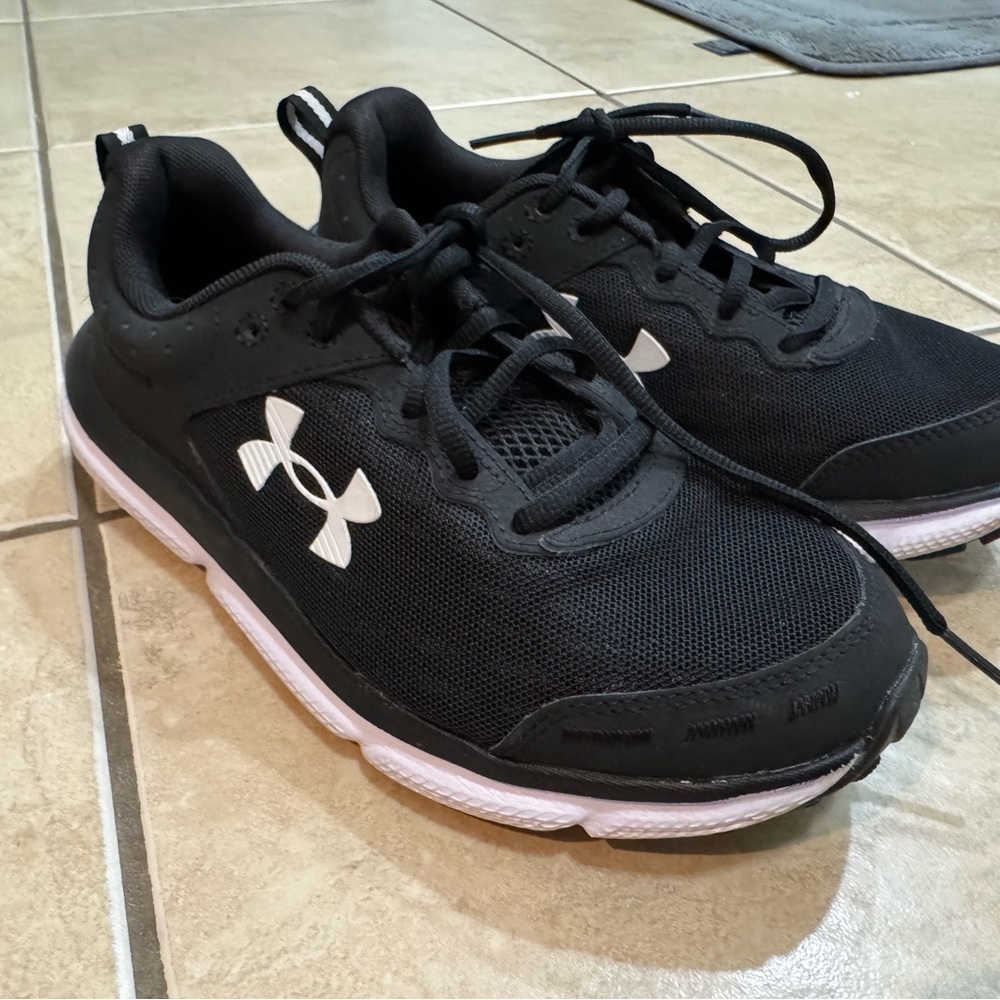 Under Armour Black Sneakers with White Logo